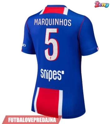 Lacne Ženy Futbalové dres Paris Saint-Germain Marquinhos #5 2026-27 Krátky Rukáv - Domáci